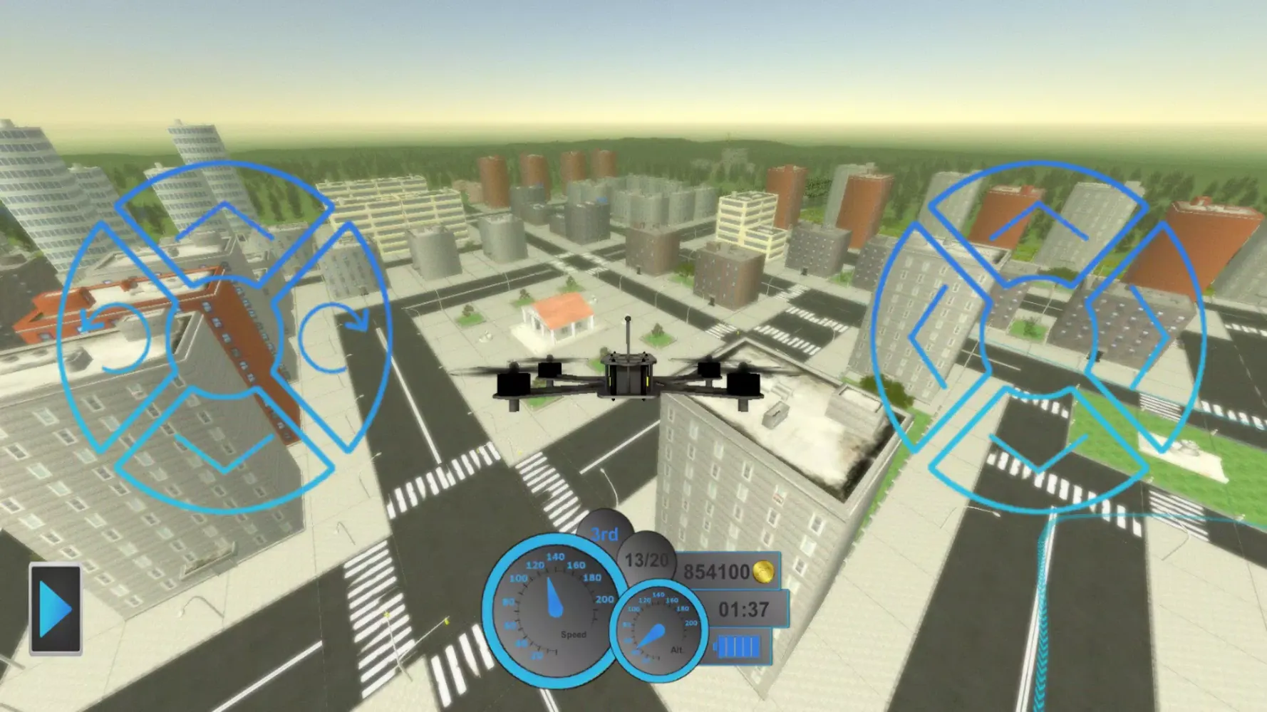 Captures d'écran de Amazing drones: racing