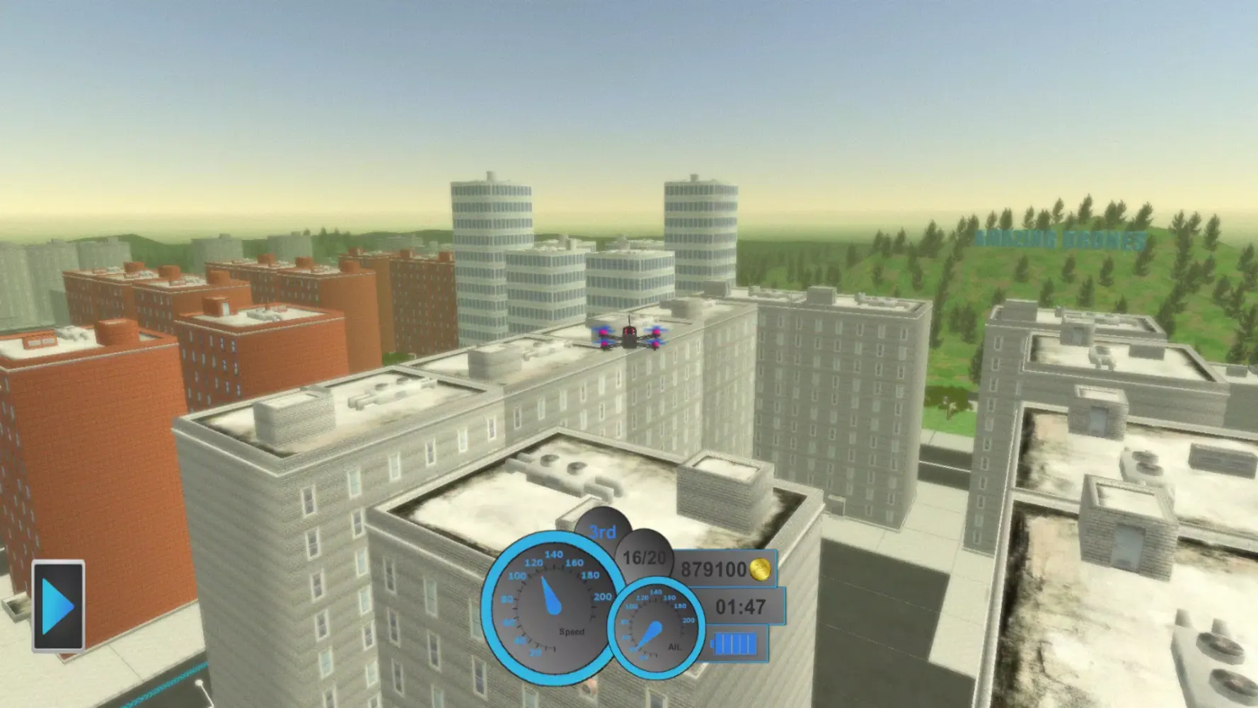 Captures d'écran de Amazing drones: racing