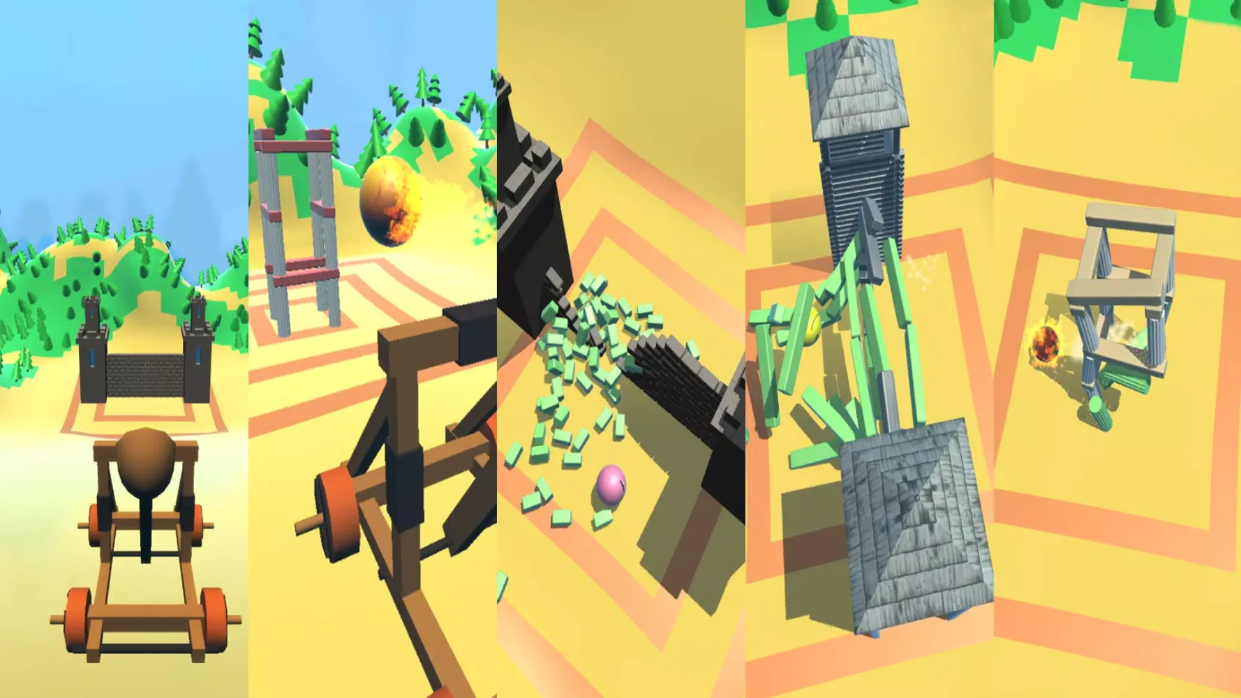 Hit the brick: catapult game Screenshots