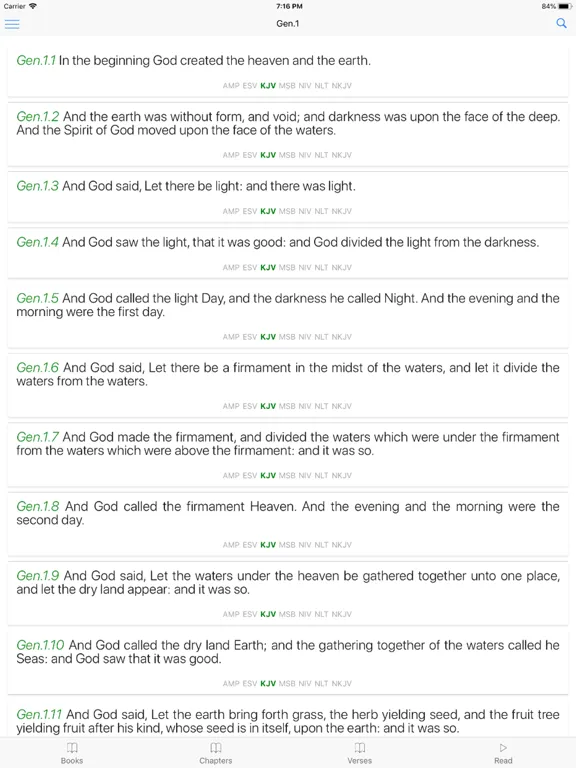 Capturas de pantalla de MultiVersion Bible (Offline) iPad 