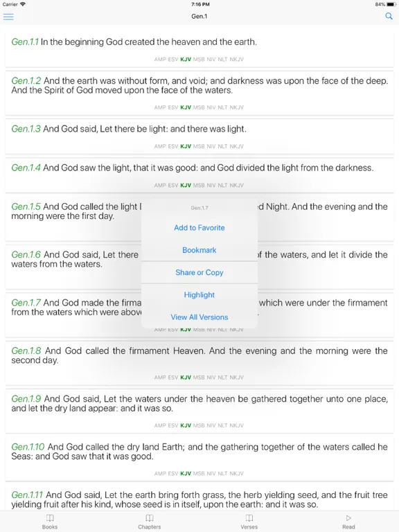 Capturas de pantalla de MultiVersion Bible (Offline) iPad 