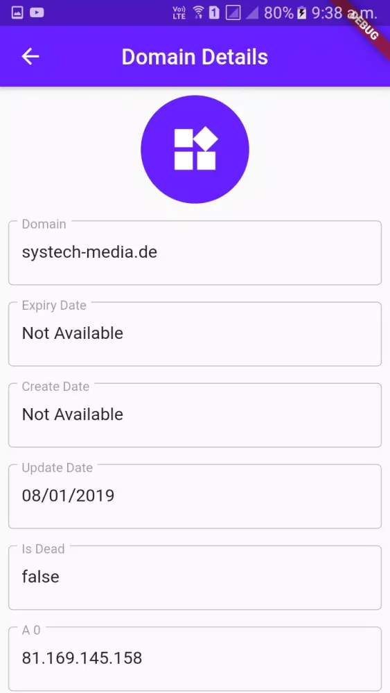 Domain Search Screenshots