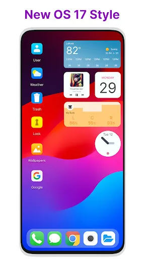 Tangkapan layar Launcher for iOS 17 Style