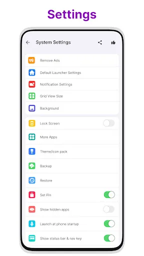 Tangkapan layar Launcher for iOS 17 Style