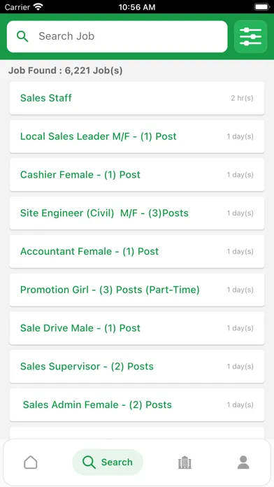 Tangkapan skrin Job Click Myanmar