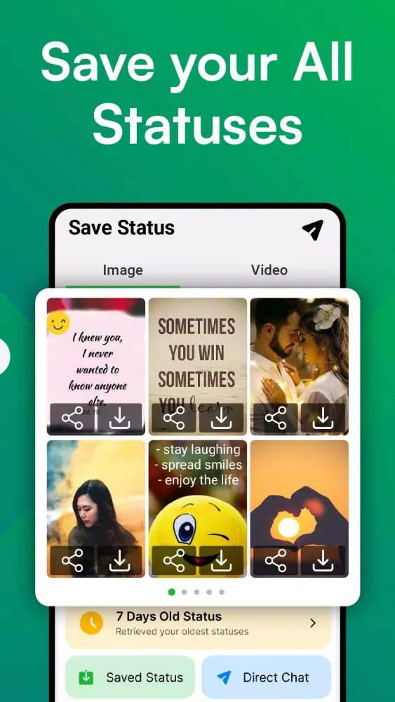 Capturas de pantalla de Status Saver Status Downloader