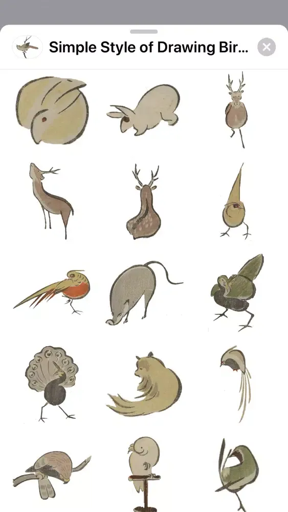 Birds and Animals Stickers应用截图