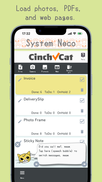 CinchCat - ToDo List 스크린샷