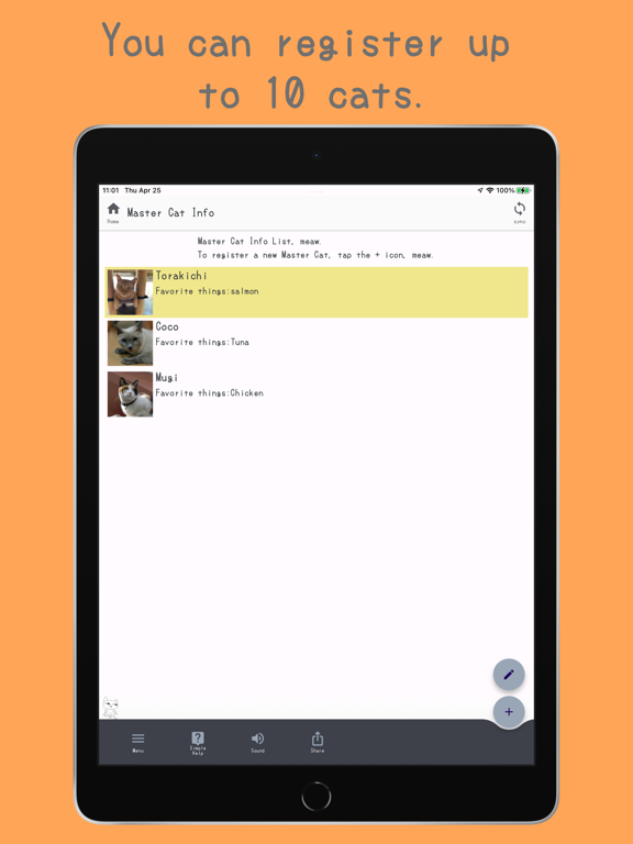 Tangkapan layar OgenkoCat - Poop Calendar iPad 