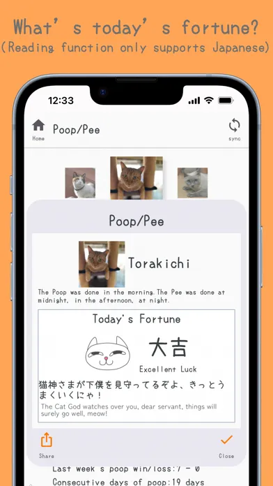 Screenshot di OgenkoCat - Poop Calendar