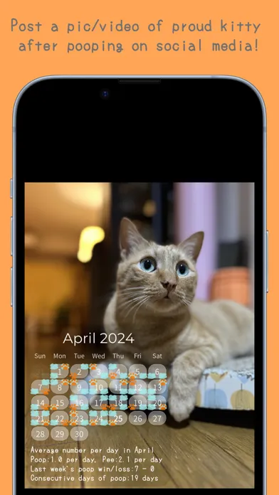 Screenshot di OgenkoCat - Poop Calendar