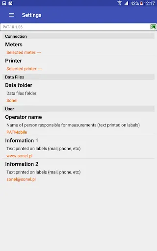 Sonel PAT Analysis Mobile スクリーンショット