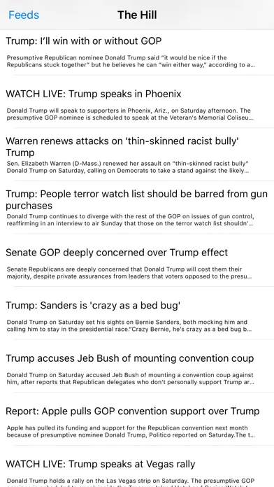Trump News - The Unofficial News Reader for Donald Trump Screenshots