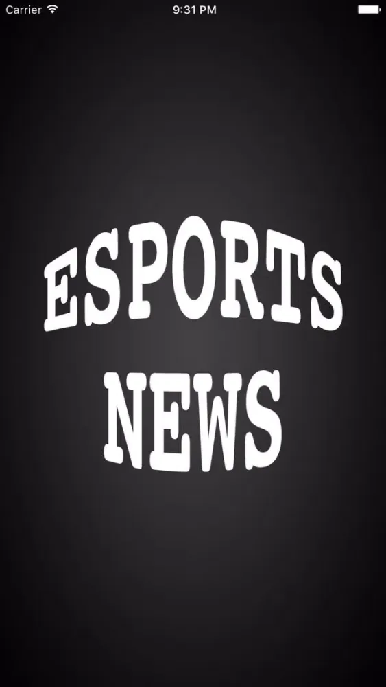 Capturas de tela do Esports News