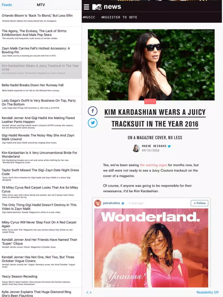 Captures d'écran de Style News iPad 