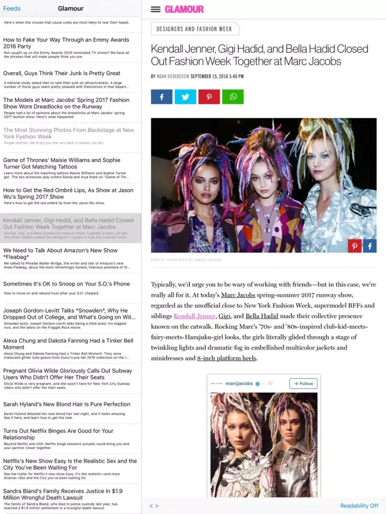Captures d'écran de Style News iPad 