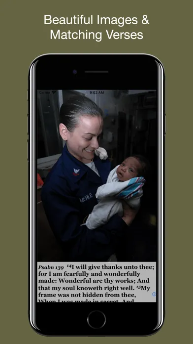 ภาพหน้าจอของ Navy Psalm Daily Quotes ASV
