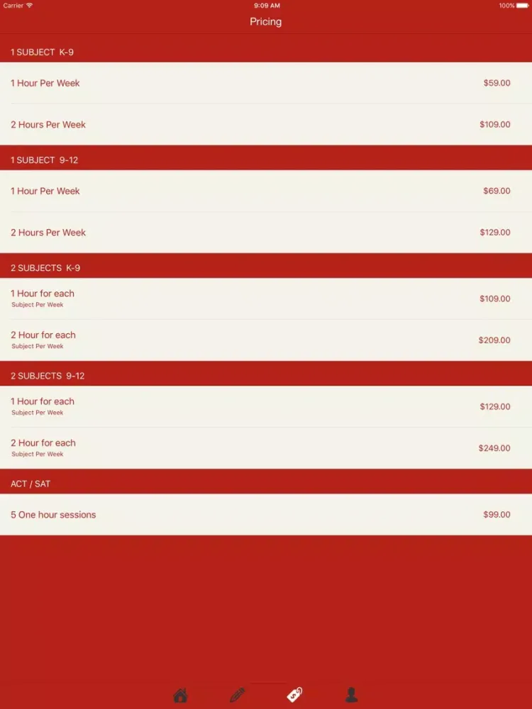 ภาพหน้าจอของ Grades Unlimited iPad 