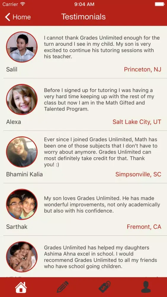 ภาพหน้าจอของ Grades Unlimited
