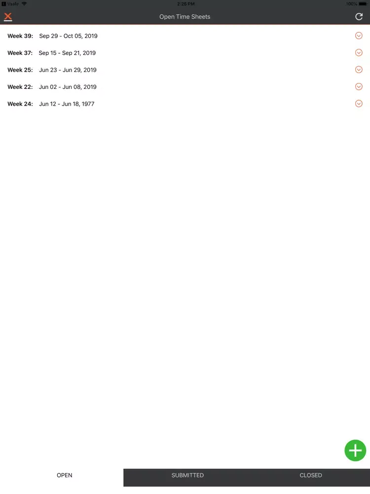 Скриншоты SystemX TimeSheets iPad 