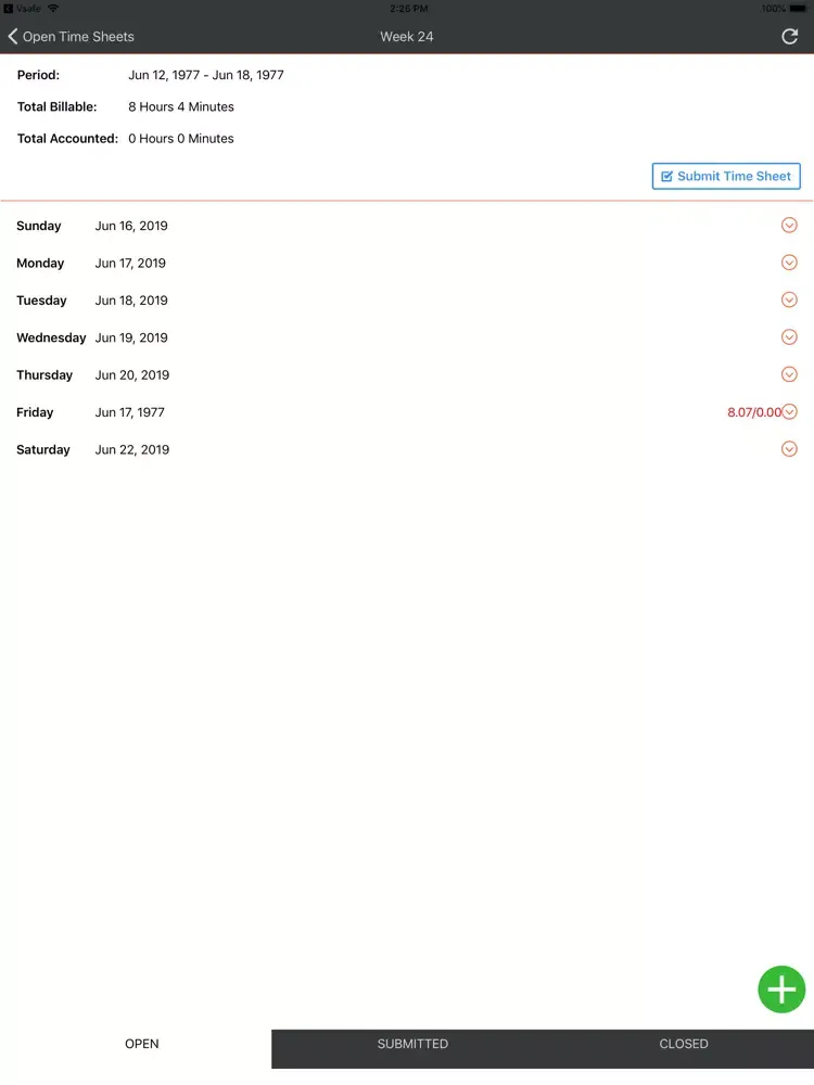 Скриншоты SystemX TimeSheets iPad 