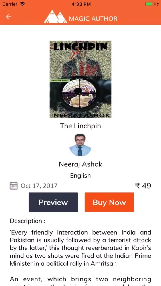 Tangkapan layar Magic Author
