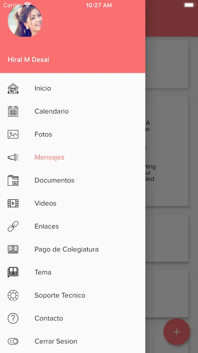Captures d'écran de e-SchoolApp