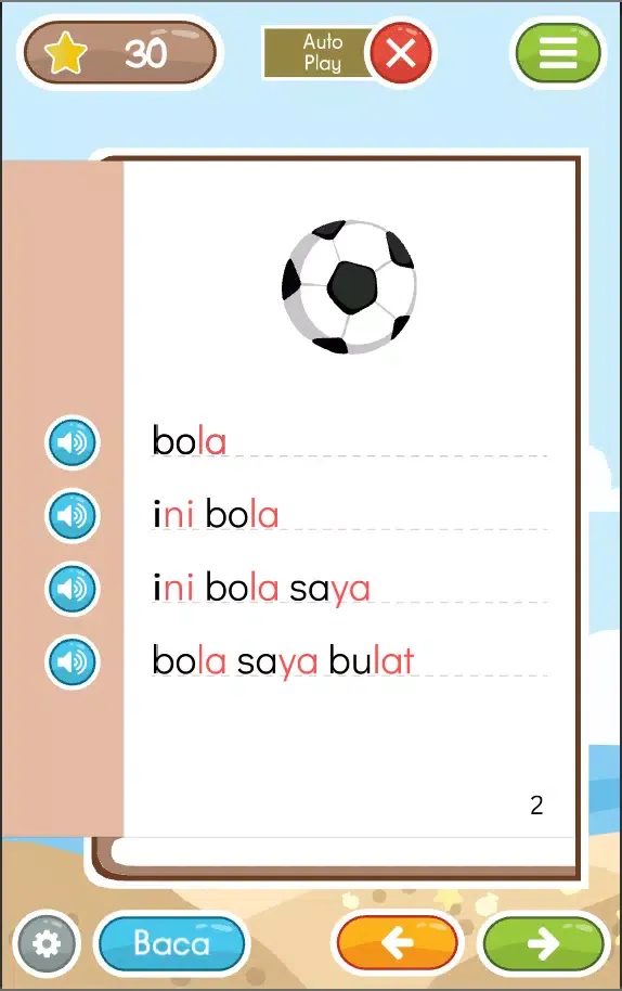 Capturas de pantalla de Belajar Membaca