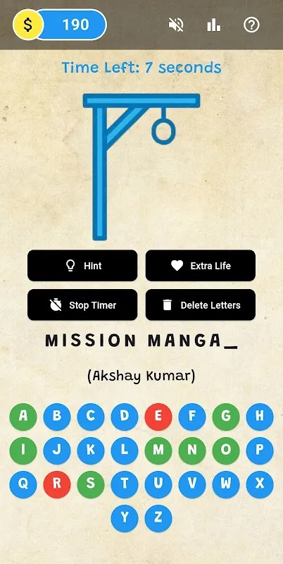 Bollywood Movies Hangman Screenshots