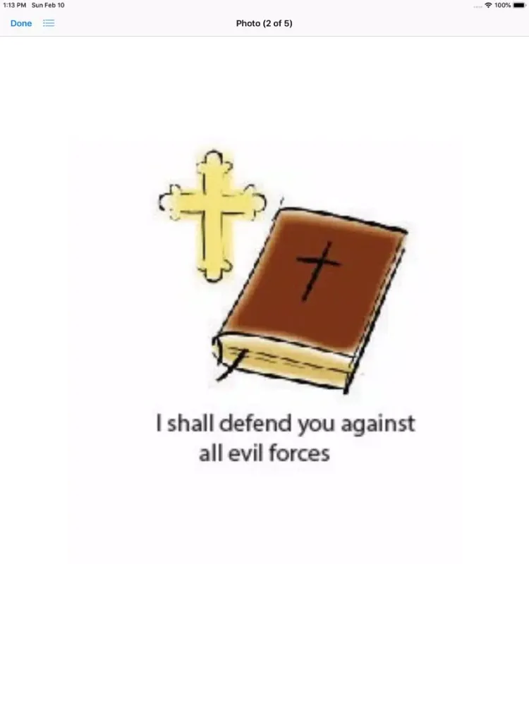 ภาพหน้าจอของ Faith will save us iPad 