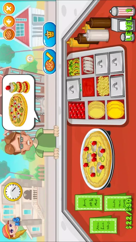 Pizza Maker Shop. 스크린샷