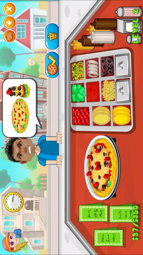 Pizza Maker Shop. 스크린샷
