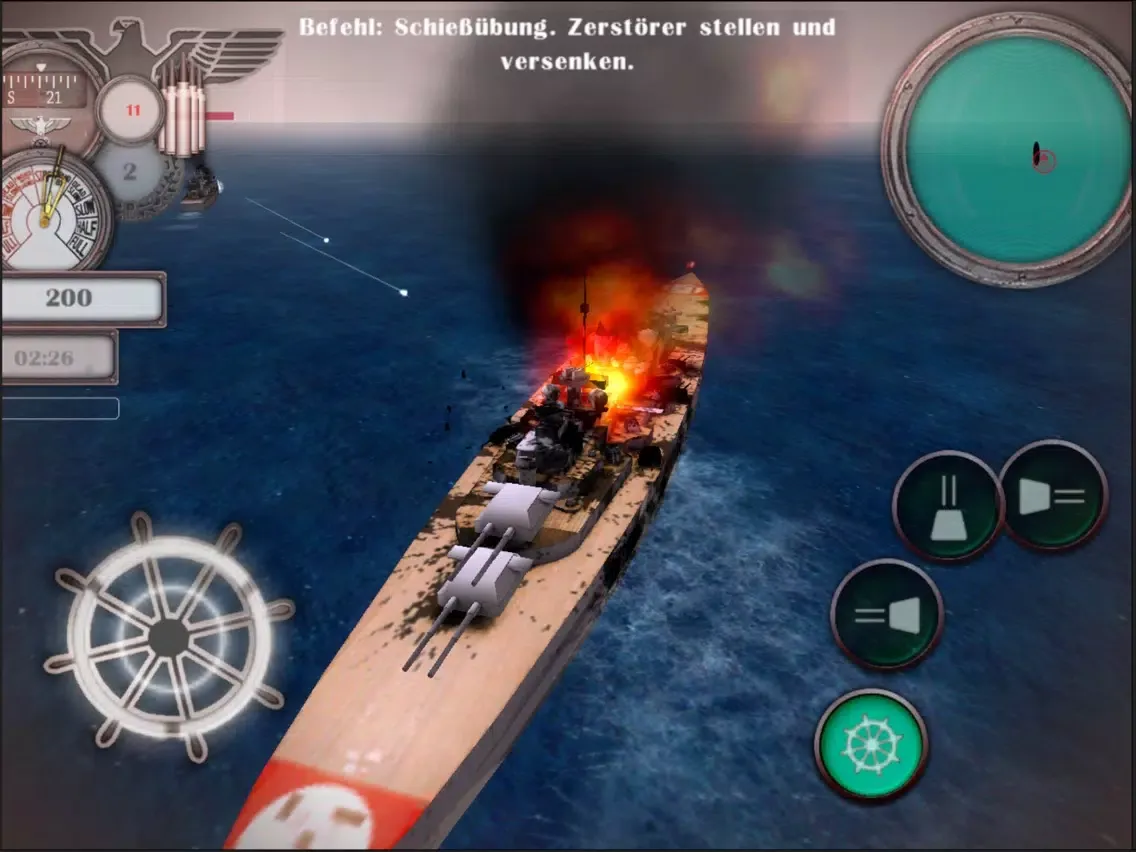 ภาพหน้าจอของ Battle Killer Bismarck iPad 