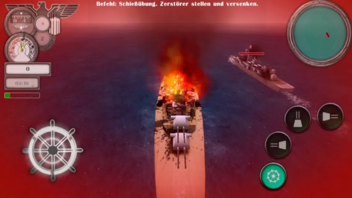 ภาพหน้าจอของ Battle Killer Bismarck