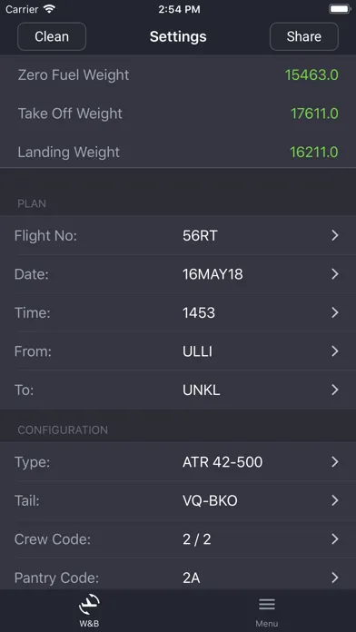 Capturas de tela do SmartSky OPT