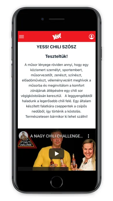 Capturas de tela do Yess!