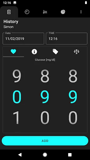 Screenshot di Diabetes