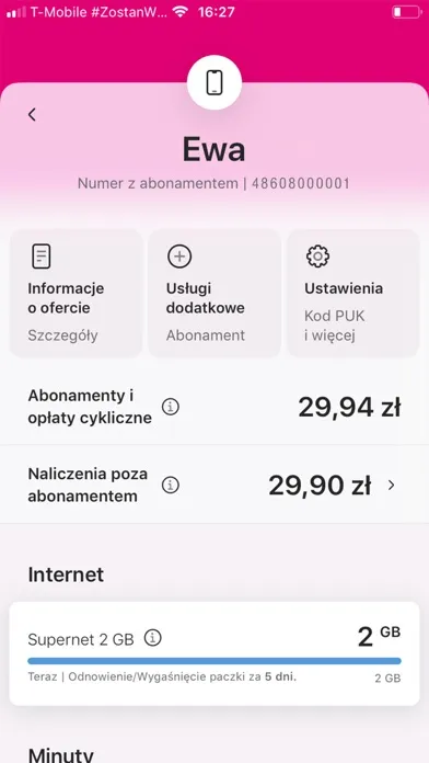 Mój T-Mobile Ekran Görüntüleri