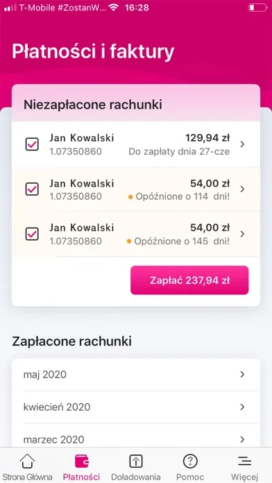Mój T-Mobile Ekran Görüntüleri