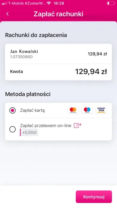 Mój T-Mobile Ekran Görüntüleri