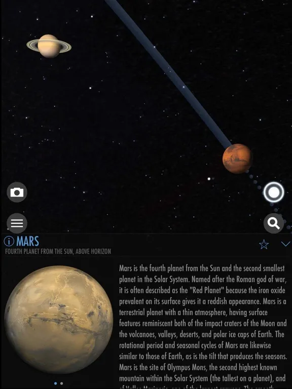 Tangkapan layar SkyView® Lite iPad 