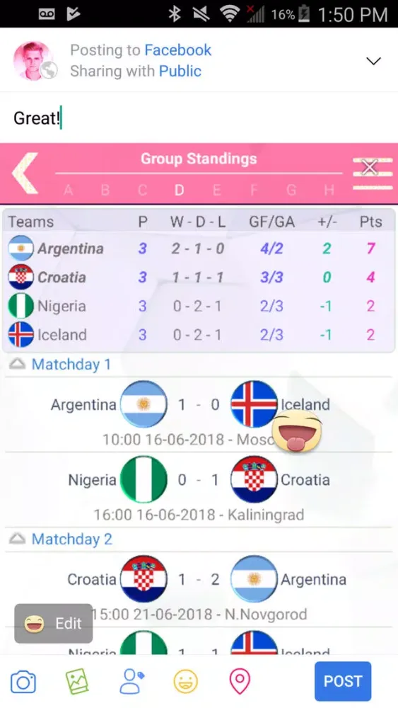 Football Cup 2018 FANS Ekran Görüntüleri