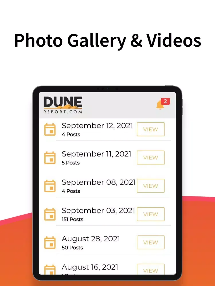 Dune Report iPad  Screenshots