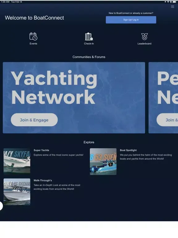Capturas de pantalla de Boat Connect. iPad 