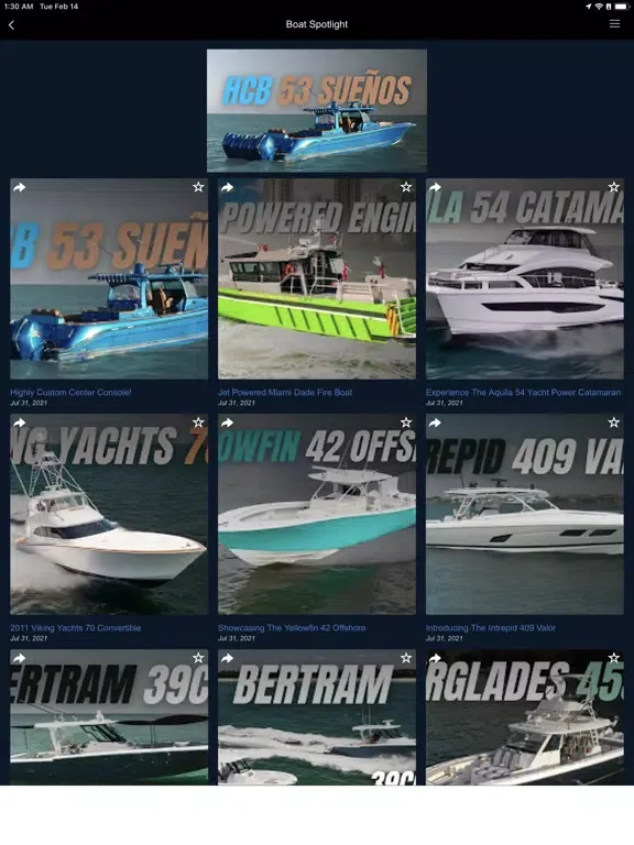 Capturas de pantalla de Boat Connect. iPad 