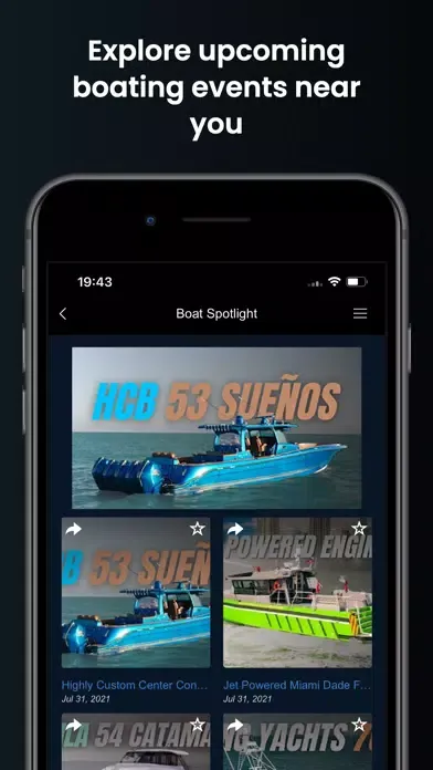 Capturas de pantalla de Boat Connect.