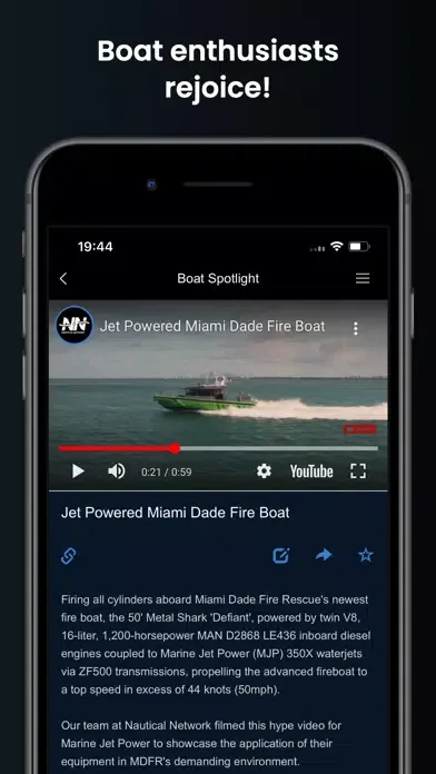 Capturas de pantalla de Boat Connect.
