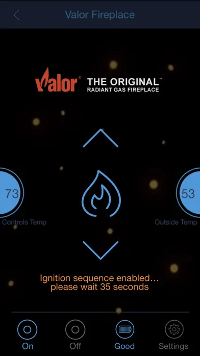 ภาพหน้าจอของ Valor Fireplace