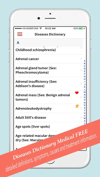 Screenshot di Diseases Dictionary Medical