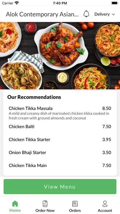Ảnh chụp màn hình của Alok Contemporary Asian